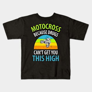 Motocross Biker Freestyle Stunt Kids T-Shirt